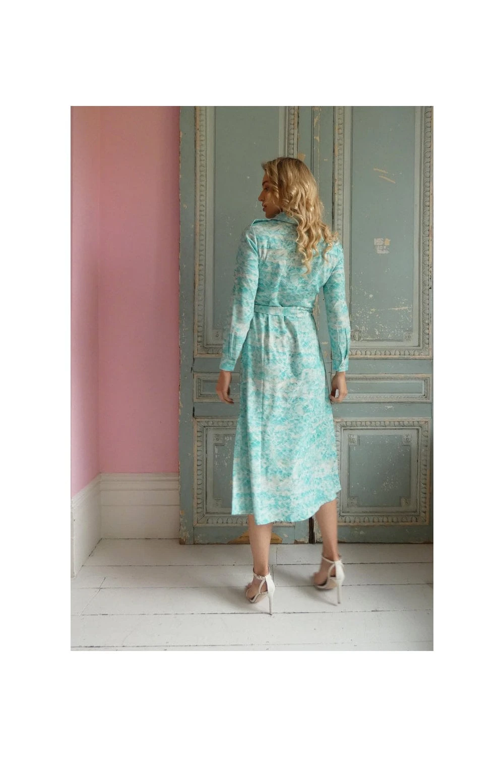 Alice Blue Utility Shirt Maxi Dress 3 Alice Blue Utility Shirt Maxi Dress - Image 3