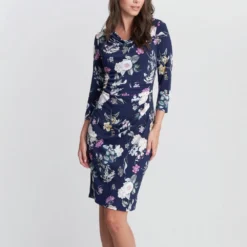 Aliya Printed Jersey Cowl Neck Dress -Cheap My Dreamy Dress Store aliya printed jersey cowl neck dress p16560 133445 image