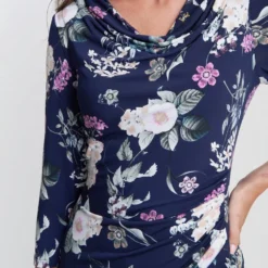 Aliya Printed Jersey Cowl Neck Dress -Cheap My Dreamy Dress Store aliya printed jersey cowl neck dress p16560 133446 image