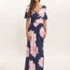 Berlin Multi Colored Floral Maxi Dress