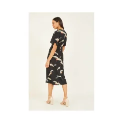 Yumi Black Crane Print Kimono Midi Dress 7 Yumi Black Crane Print Kimono Midi Dress -Cheap My Dreamy Dress Store black crane print kimono midi dress p10529 102293 image