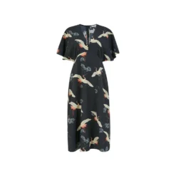 Yumi Black Crane Print Kimono Midi Dress 8 Yumi Black Crane Print Kimono Midi Dress -Cheap My Dreamy Dress Store black crane print kimono midi dress p10529 102294 image