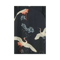 Yumi Black Crane Print Kimono Midi Dress 9 Yumi Black Crane Print Kimono Midi Dress -Cheap My Dreamy Dress Store black crane print kimono midi dress p10529 102295 image