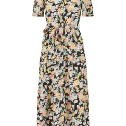 Yumi Black Floral Midi Dress -Cheap My Dreamy Dress Store black floral midi dress p10223 110743 image