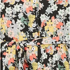 Yumi Black Floral Midi Dress -Cheap My Dreamy Dress Store black floral midi dress p10223 110744 image