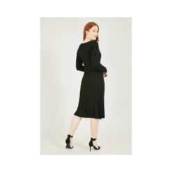 Yumi Black Knitted Button Detail Dress 7 Yumi Black Knitted Button Detail Dress -Cheap My Dreamy Dress Store black knitted button detail dress p9198 103968 image