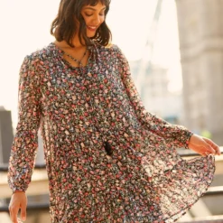 Yumi Black Lurex Rose Boho Tunic Dress 8 Yumi Black Lurex Rose Boho Tunic Dress -Cheap My Dreamy Dress Store black lurex rose boho tunic dress p8005 113979 image