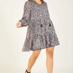 Yumi Black Lurex Rose Boho Tunic Dress 10 Yumi Black Lurex Rose Boho Tunic Dress -Cheap My Dreamy Dress Store black lurex rose boho tunic dress p8005 113980 image