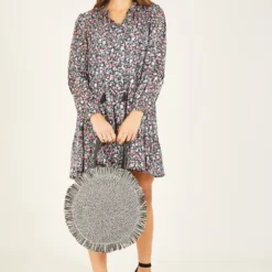 Yumi Black Lurex Rose Boho Tunic Dress 11 Yumi Black Lurex Rose Boho Tunic Dress -Cheap My Dreamy Dress Store black lurex rose boho tunic dress p8005 113981 image