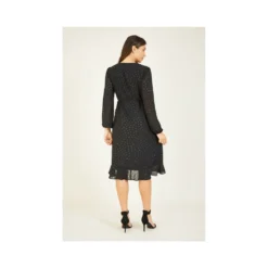 Yumi Black Spotted Frill Wrap Dress 6 Yumi Black Spotted Frill Wrap Dress -Cheap My Dreamy Dress Store black spotted frill wrap dress p7745 68302 image