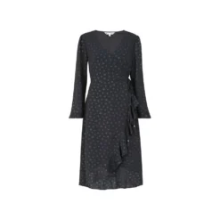 Yumi Black Spotted Frill Wrap Dress 7 Yumi Black Spotted Frill Wrap Dress -Cheap My Dreamy Dress Store black spotted frill wrap dress p7745 68303 image