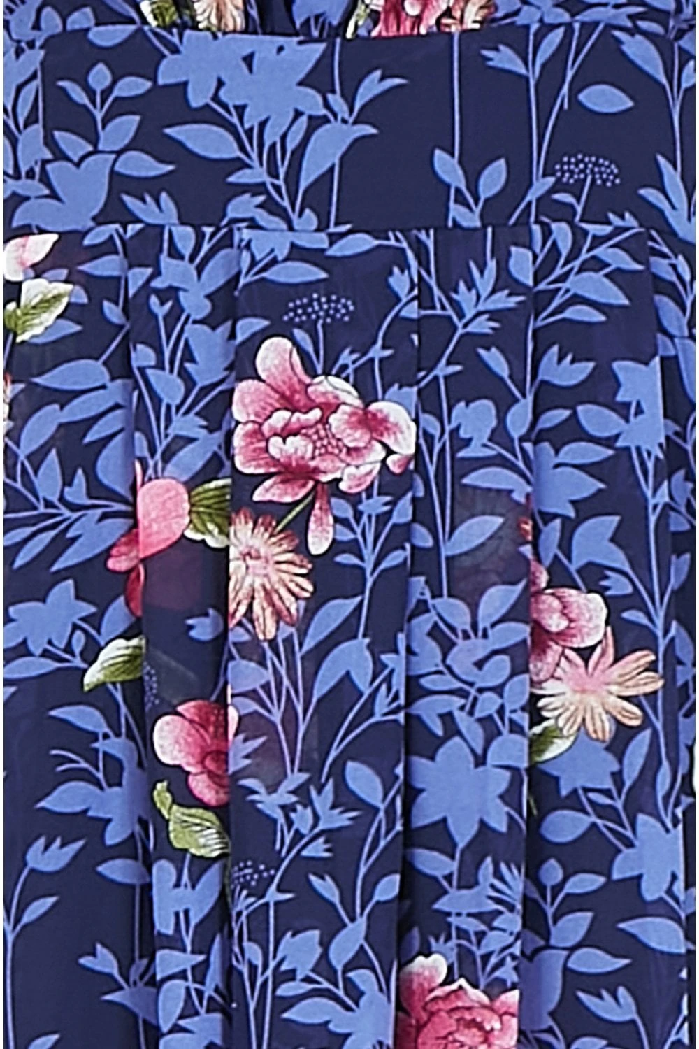 Yumi Blue Crane Print Maxi Dress 6 Yumi Blue Crane Print Maxi Dress - Image 6