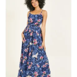 Yumi Blue Crane Print Maxi Dress 8 Yumi Blue Crane Print Maxi Dress -Cheap My Dreamy Dress Store blue crane print maxi dress p7951 68898 image