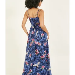 Yumi Blue Crane Print Maxi Dress 9 Yumi Blue Crane Print Maxi Dress -Cheap My Dreamy Dress Store blue crane print maxi dress p7951 68900 image