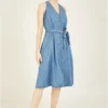 Yumi Blue Denim Summer Dress
