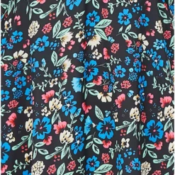 Yumi Blue Floral Print Kimono Midi Dress -Cheap My Dreamy Dress Store blue floral print kimono midi dress p10519 110679 image