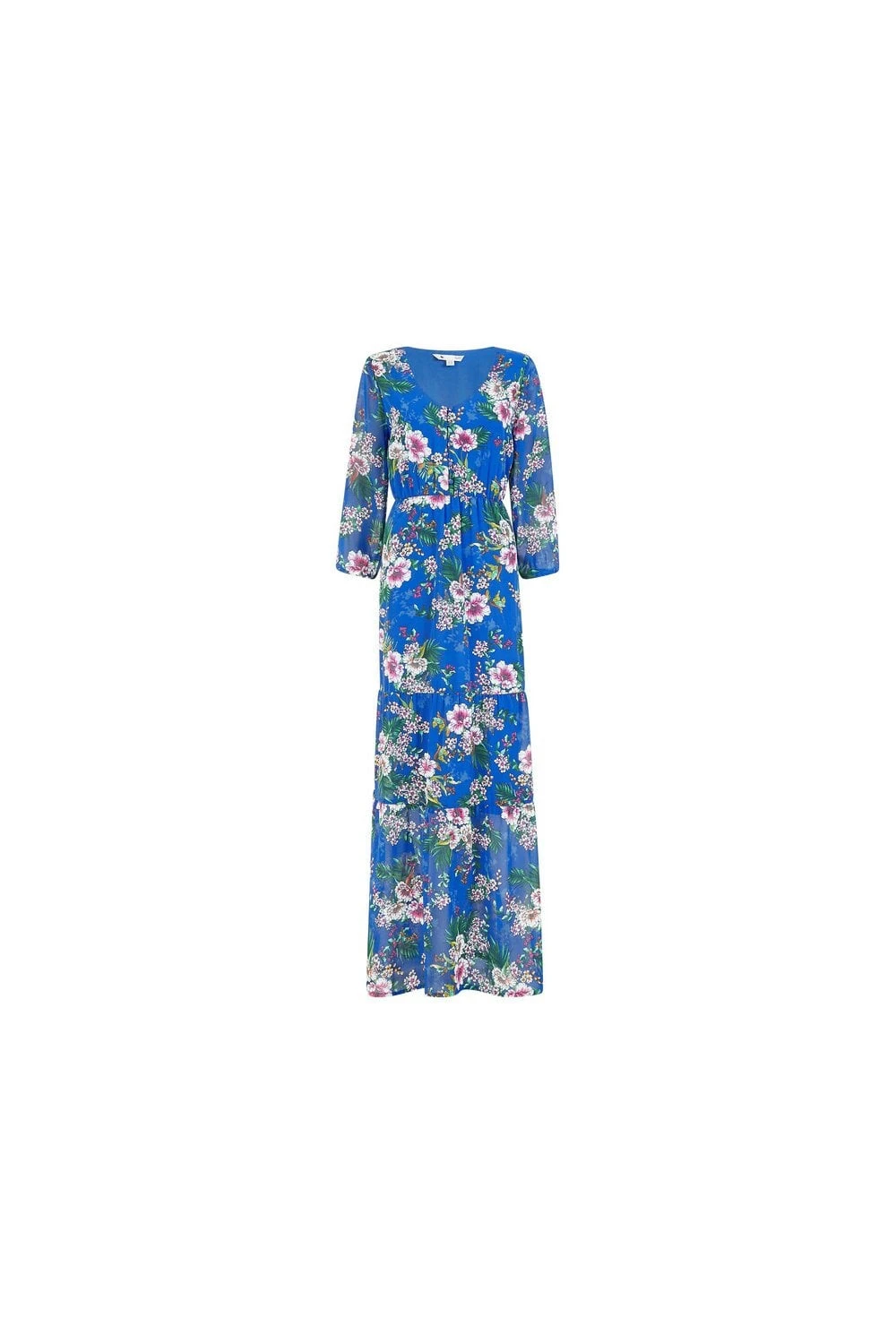 Yumi Blue Floral Print Maxi Dress 5 Yumi Blue Floral Print Maxi Dress - Image 5