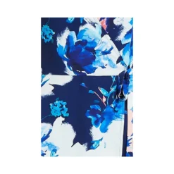 Blue Plus Size Abstract Floral Wrap Dress -Cheap My Dreamy Dress Store blue plus size abstract floral wrap dress p7994 69094 image