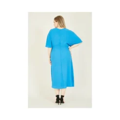 Blue Plus Size Kimono Sleeve Midi Dress -Cheap My Dreamy Dress Store blue plus size kimono sleeve midi dress p7553 67518 image