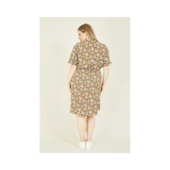 Brown Floral Print Shirt Dress 10 Brown Floral Print Shirt Dress -Cheap My Dreamy Dress Store brown floral print shirt dress p8128 69729 image