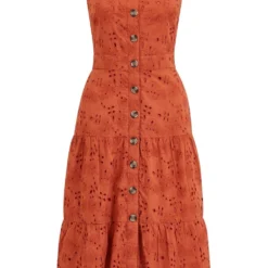 Yumi Burnt Orange Cotton Broderie Anglaise Dress 12 Yumi Burnt Orange Cotton Broderie Anglaise Dress -Cheap My Dreamy Dress Store burnt orange cotton broderie anglaise dress p8304 115144 image