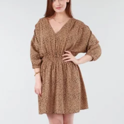 Camel Animal Print Relaxed Shoulder Dress 12 Camel Animal Print Relaxed Shoulder Dress -Cheap My Dreamy Dress Store camel animal print relaxed shoulder dress p19603 146841 image