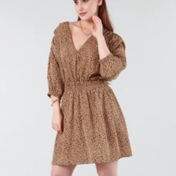 Camel Animal Print Relaxed Shoulder Dress 14 Camel Animal Print Relaxed Shoulder Dress -Cheap My Dreamy Dress Store camel animal print relaxed shoulder dress p19603 146842 image