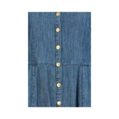 Yumi Chambray Shirt Dress With Puff Sleeves -Cheap My Dreamy Dress Store chambray shirt dress with puff sleeves p9153 103885 image