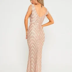 Champagne Jewelled Sleeve Maxi Dress -Cheap My Dreamy Dress Store champagne jewelled sleeve maxi dress p14031 120938 image