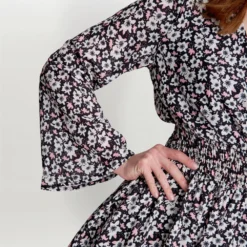 Clora V Neck Rouched Waist Dress -Cheap My Dreamy Dress Store clora v neck rouched waist dress p14366 123119 image