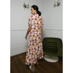 Colette Multi Graphic Print Midi Dress -Cheap My Dreamy Dress Store colette multi graphic print midi dress p14141 121875 image