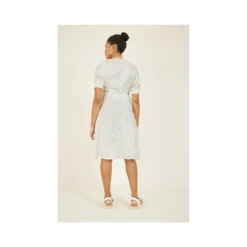 Yumi Cream Broderie Wrap Dress -Cheap My Dreamy Dress Store cream broderie wrap dress p8295 70504 image