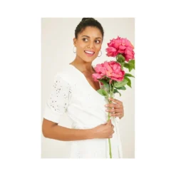 Yumi Cream Broderie Wrap Dress -Cheap My Dreamy Dress Store cream broderie wrap dress p8295 70505 image