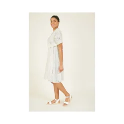 Yumi Cream Broderie Wrap Dress -Cheap My Dreamy Dress Store cream broderie wrap dress p8295 70506 image