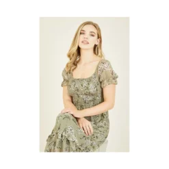 Yumi Delicate Floral A Line Dress -Cheap My Dreamy Dress Store delicate floral a line dress p8468 71162 image