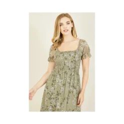 Yumi Delicate Floral A Line Dress -Cheap My Dreamy Dress Store delicate floral a line dress p8468 71164 image