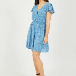 Ditsy Daisy Printed Skater Dress