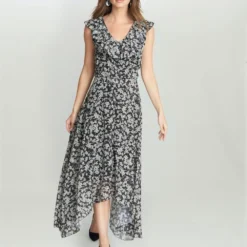 Dorina V Neck Hankerchief Dress -Cheap My Dreamy Dress Store dorina v neck hankerchief dress p14374 123162 image
