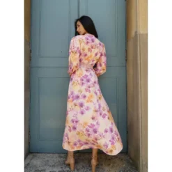 Dove Pink Long Sleeve Maxi Dress -Cheap My Dreamy Dress Store dove pink long sleeve maxi dress p14138 121863 image