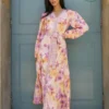 Dove Pink Long Sleeve Maxi Dress