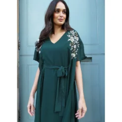 Eliza Green Cape Dress -Cheap My Dreamy Dress Store eliza green cape dress p19017 144051 image