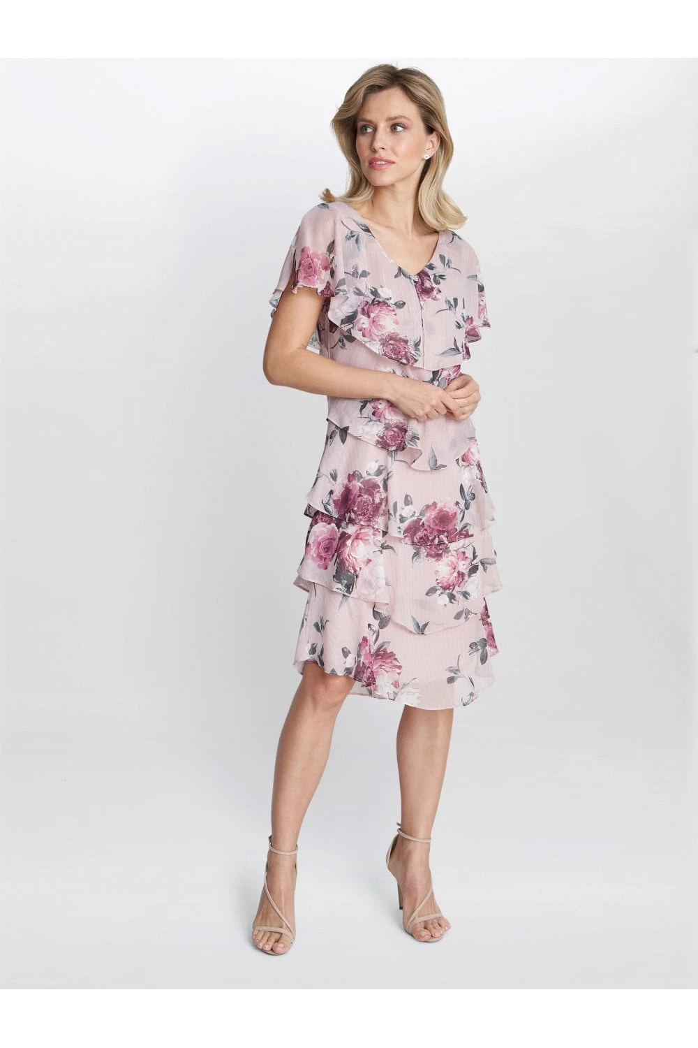 Ella Floral Print Tiered Dress 2 Ella Floral Print Tiered Dress - Image 2