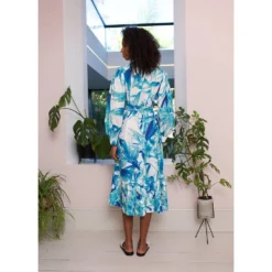 Erin Blue Long Sleeve Belted Maxi Dress -Cheap My Dreamy Dress Store erin blue long sleeve belted maxi dress p14121 121749 image