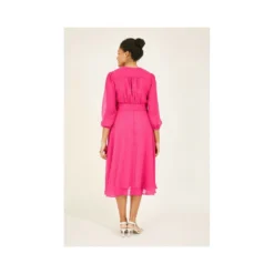 Yumi Fuchsia Pink Dobby Spot Kimono Midi Dress 10 Yumi Fuchsia Pink Dobby Spot Kimono Midi Dress -Cheap My Dreamy Dress Store fuchsia pink dobby spot kimono midi dress p7724 68268 image
