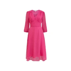 Yumi Fuchsia Pink Dobby Spot Kimono Midi Dress 11 Yumi Fuchsia Pink Dobby Spot Kimono Midi Dress -Cheap My Dreamy Dress Store fuchsia pink dobby spot kimono midi dress p7724 68271 image