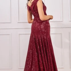 Bardot Sequin Pleated Maxi Dress - Wine 7 Bardot Sequin Pleated Maxi Dress - Wine -Cheap My Dreamy Dress Store goddiva bardot sequin pleated maxi dress wine p22672 159689 image