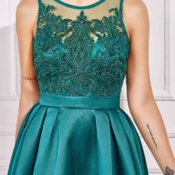 Sequin & Satin Dipped Hem Midi Dress - Emerald 5 Sequin & Satin Dipped Hem Midi Dress - Emerald -Cheap My Dreamy Dress Store goddiva sequin satin dipped hem midi dress emerald p21875 156179 image