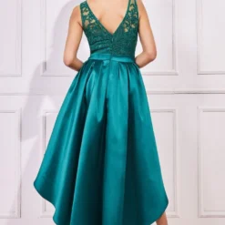 Sequin & Satin Dipped Hem Midi Dress - Emerald 7 Sequin & Satin Dipped Hem Midi Dress - Emerald -Cheap My Dreamy Dress Store goddiva sequin satin dipped hem midi dress emerald p21875 156180 image