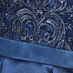 Sequin & Satin Dipped Hem Midi Dress - Navy -Cheap My Dreamy Dress Store goddiva sequin satin dipped hem midi dress navy p21874 156174 image