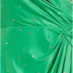 Yumi Green Cluster Floral Bodycon Wrap Dress -Cheap My Dreamy Dress Store green cluster floral bodycon wrap dress p7901 113880 image